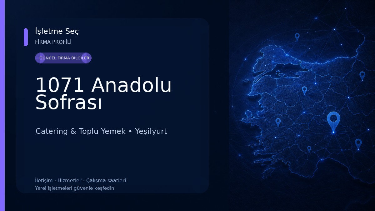 1071 Anadolu Sofrası 
