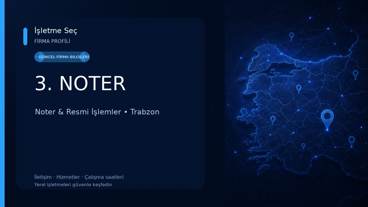 3. NOTER Noter & Resmi İşlemler