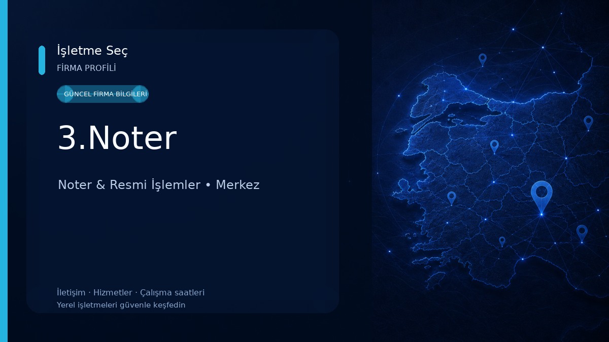 3.Noter Noter & Resmi İşlemler