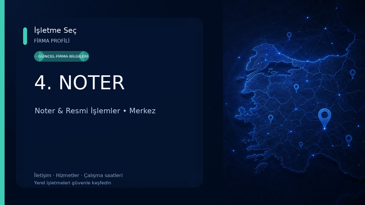 4. NOTER Noter & Resmi İşlemler