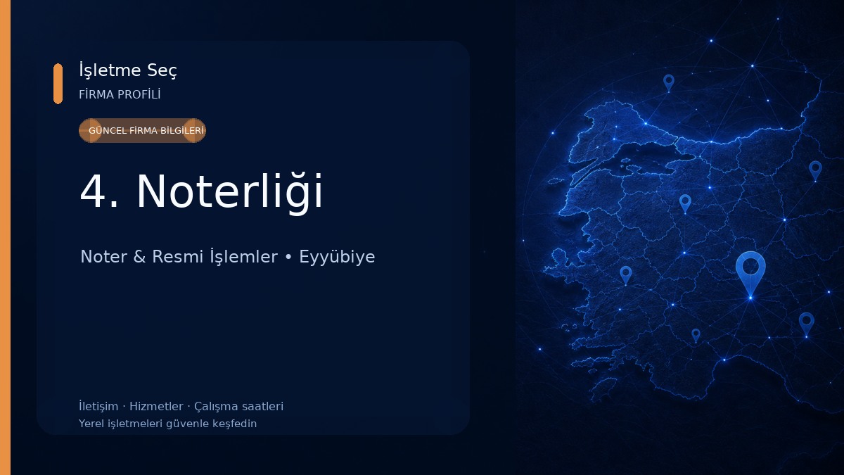 4. Noterliği Noter & Resmi İşlemler