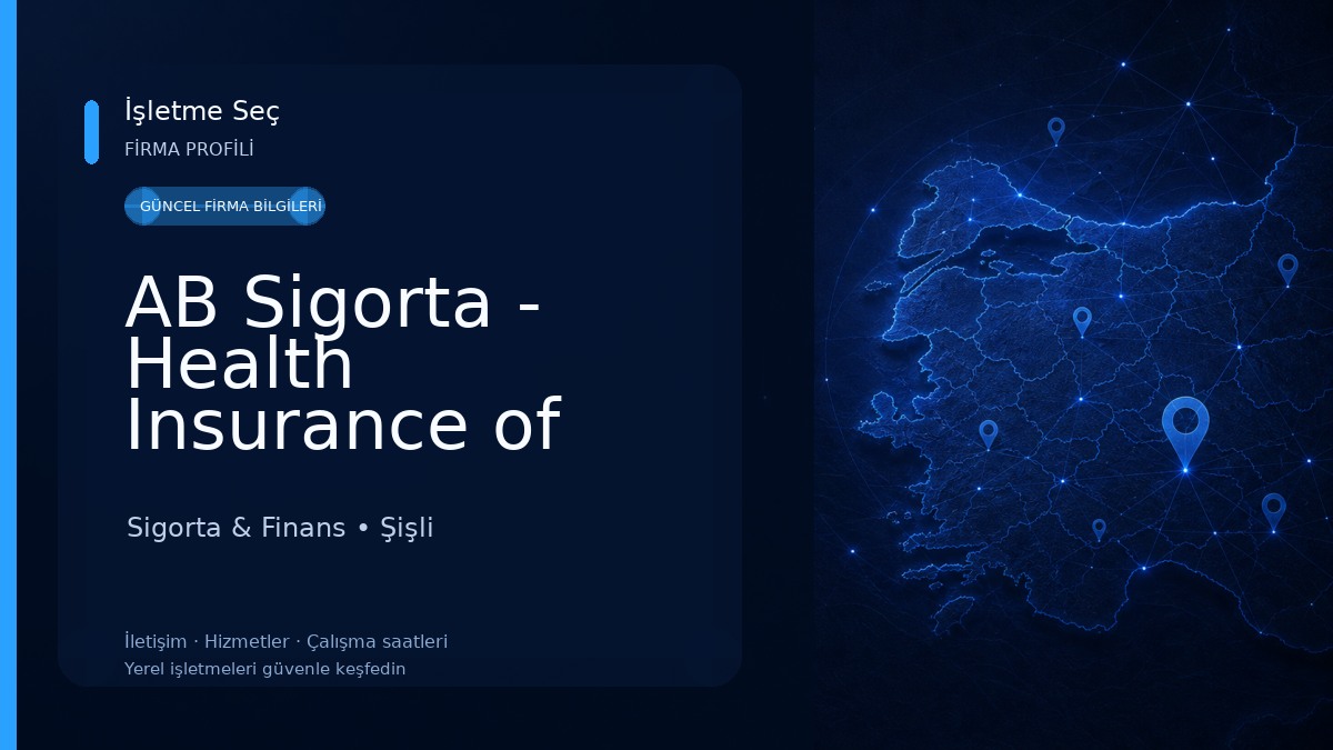 AB Sigorta - Health Insurance of Foreigners / Expats for Residence Permit in Turkey Sigorta & Finans