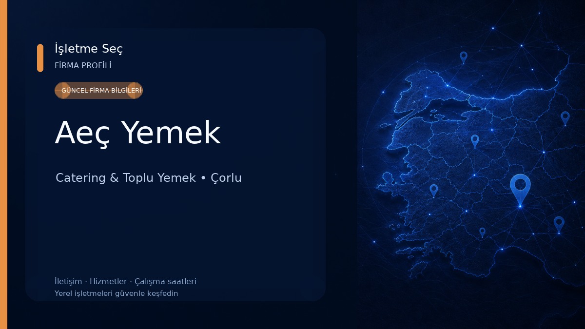 Aeç Yemek Catering & Toplu Yemek