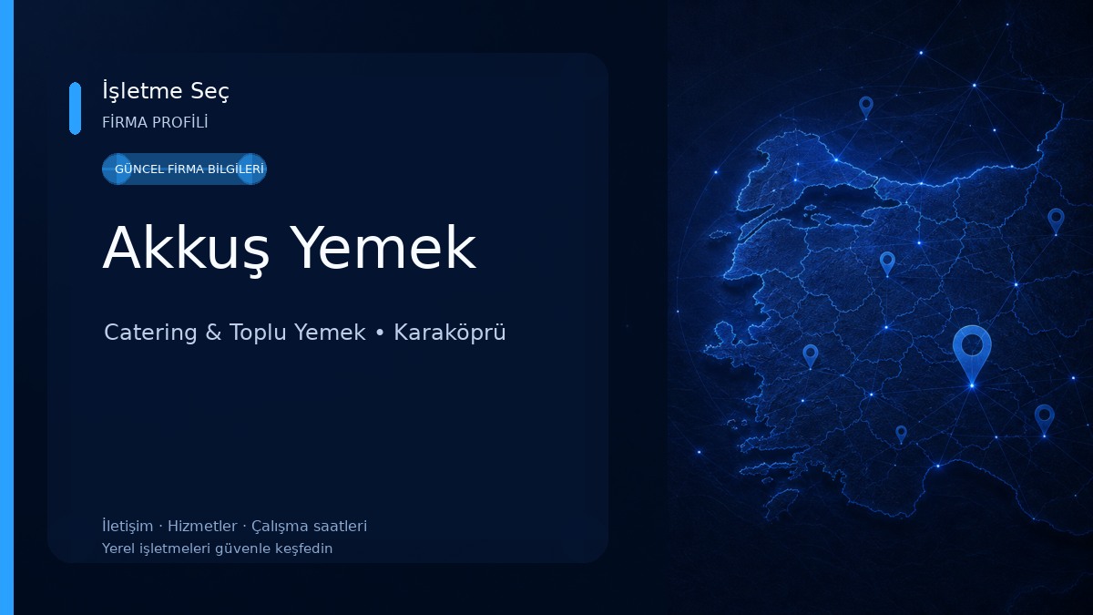 Akkuş Yemek Catering & Toplu Yemek