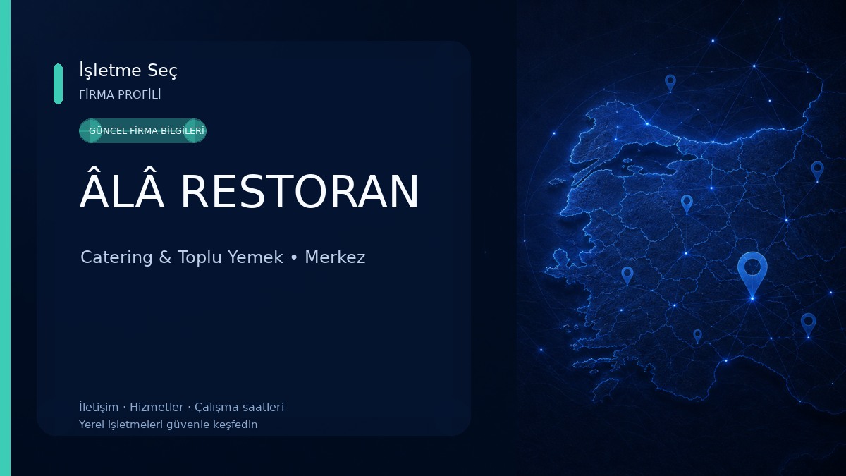 ÂLÂ RESTORAN Catering & Toplu Yemek