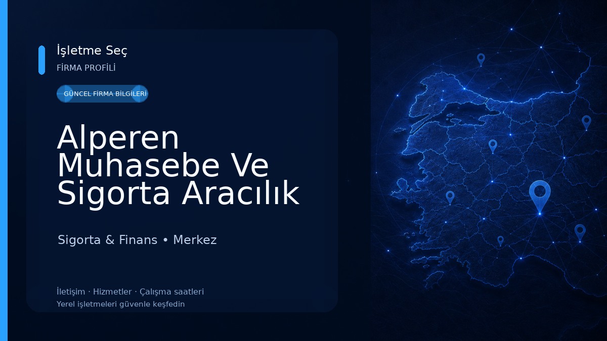 Alperen Muhasebe Ve Sigorta Aracılık Hiz.