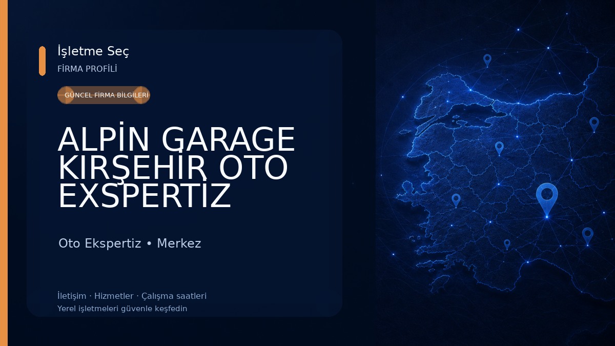 ALPİN GARAGE KIRŞEHİR OTO EXSPERTİZ COMPUTEST 