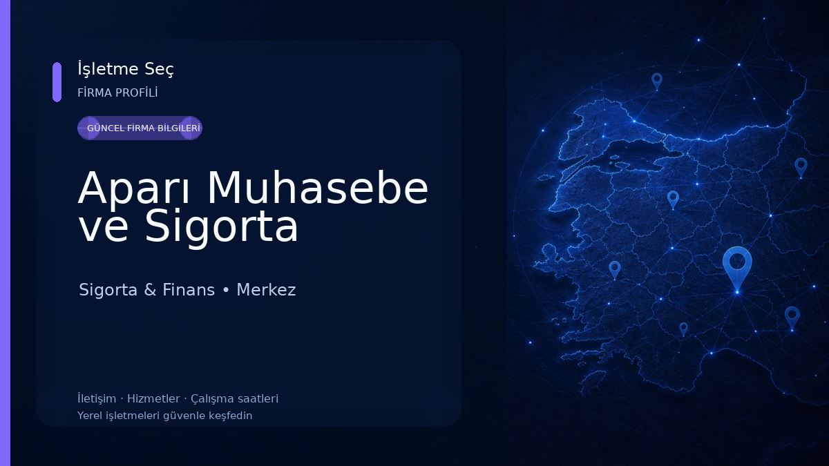 Aparı Muhasebe ve Sigorta 