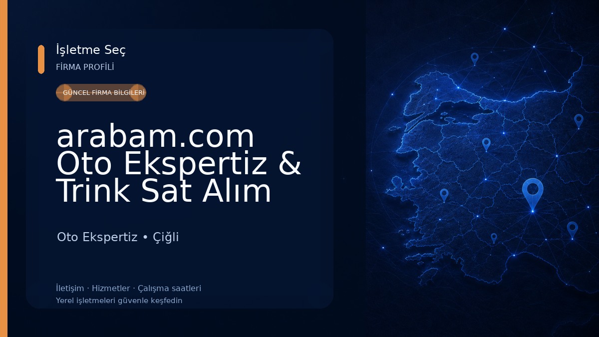 arabam.com Oto Ekspertiz & Trink Sat Alım Noktası Çiğli/İzmir
