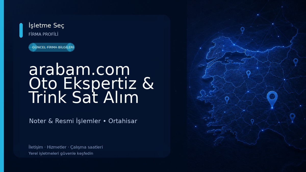 arabam.com Oto Ekspertiz & Trink Sat Alım Noktası Ortahisar/Trabzon 