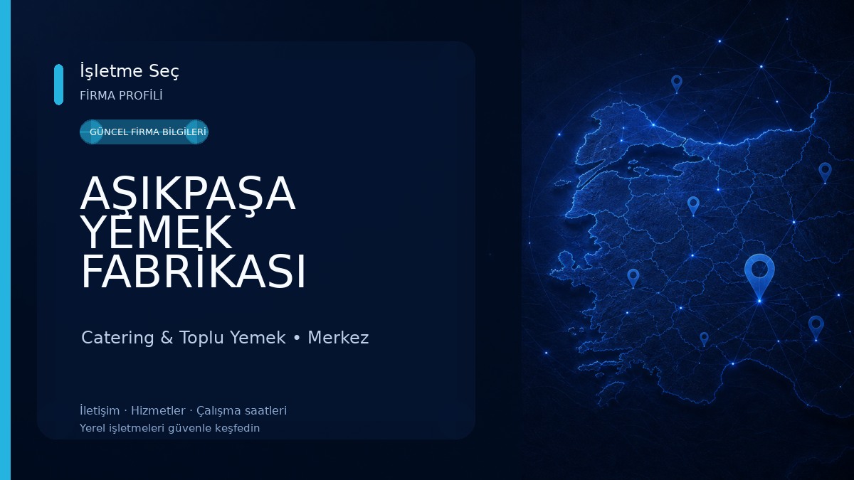 AŞIKPAŞA YEMEK FABRİKASI 