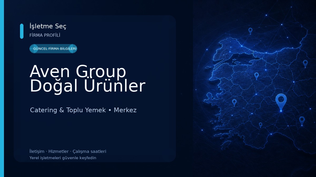 Aven Group Doğal Ürünler