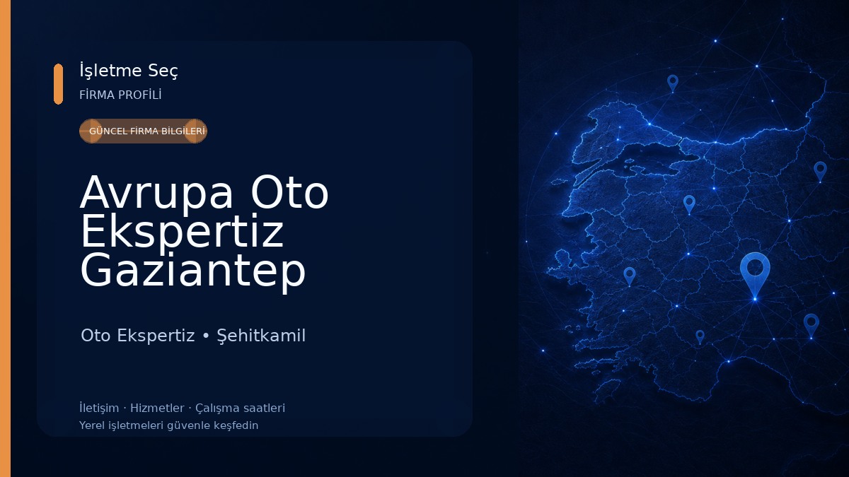 Avrupa Oto Ekspertiz Gaziantep Oto Ekspertiz