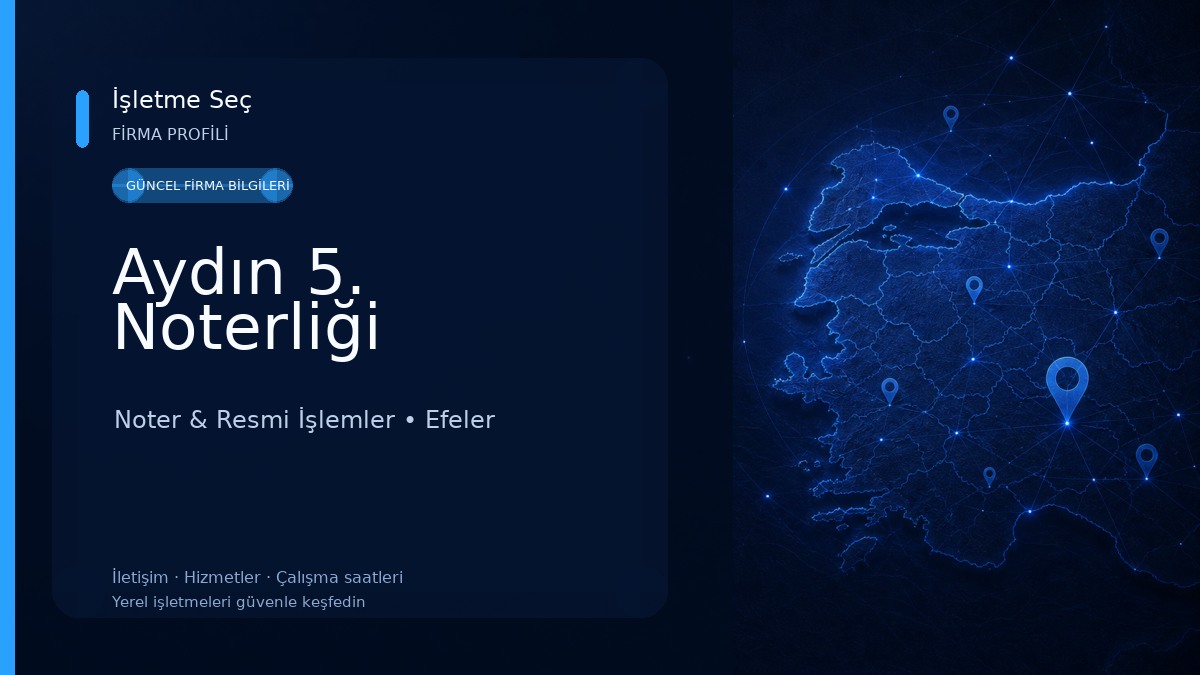 Aydın 5. Noterliği 