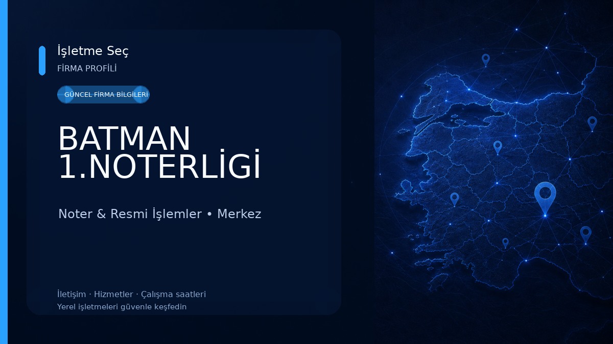 BATMAN 1.NOTERLİGİ 