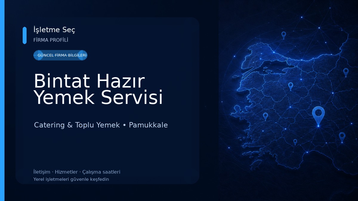 Bintat Hazır Yemek Servisi Catering & Toplu Yemek
