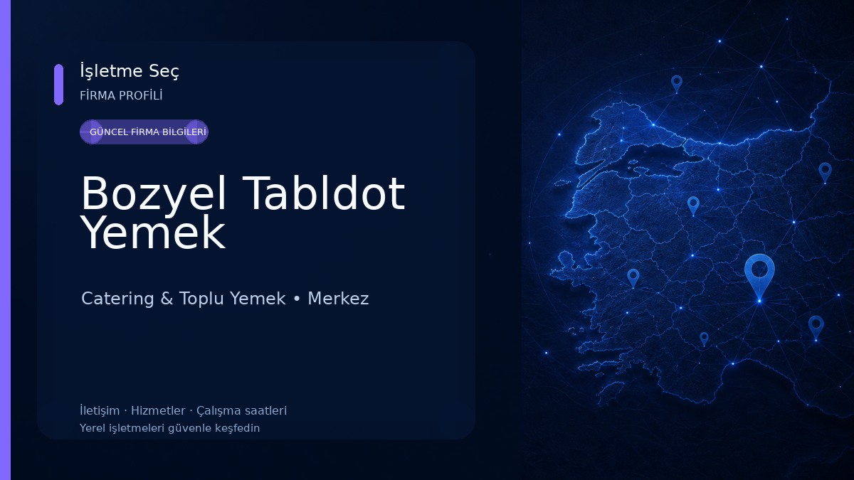 Bozyel Tabldot Yemek 