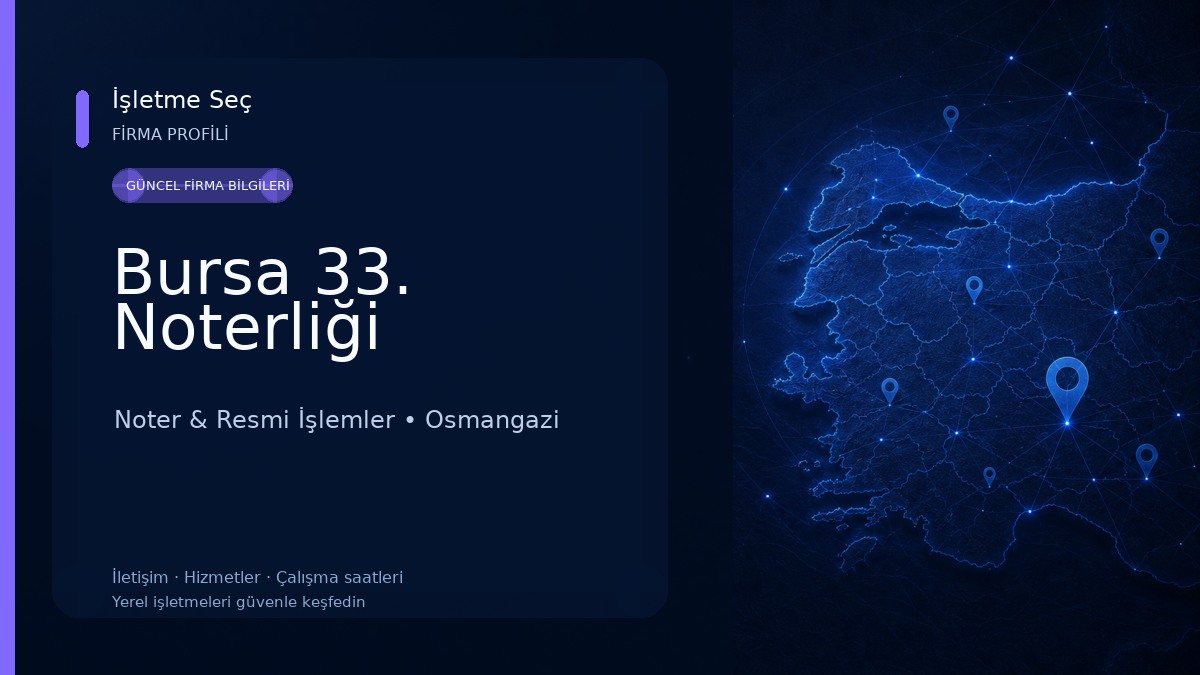 Bursa 33. Noterliği 