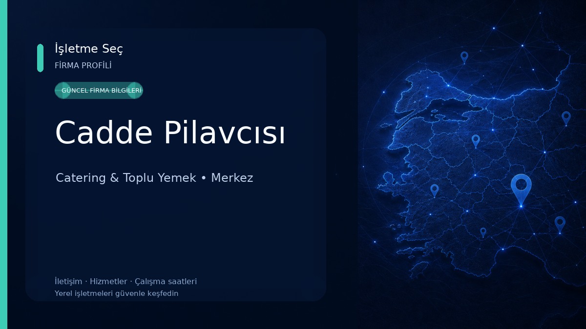 Cadde Pilavcısı 