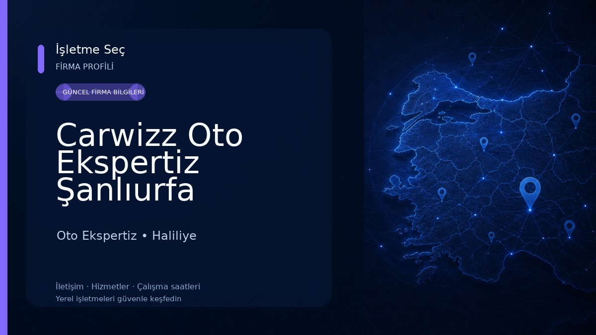 Carwizz Oto Ekspertiz Şanlıurfa Oto Ekspertiz