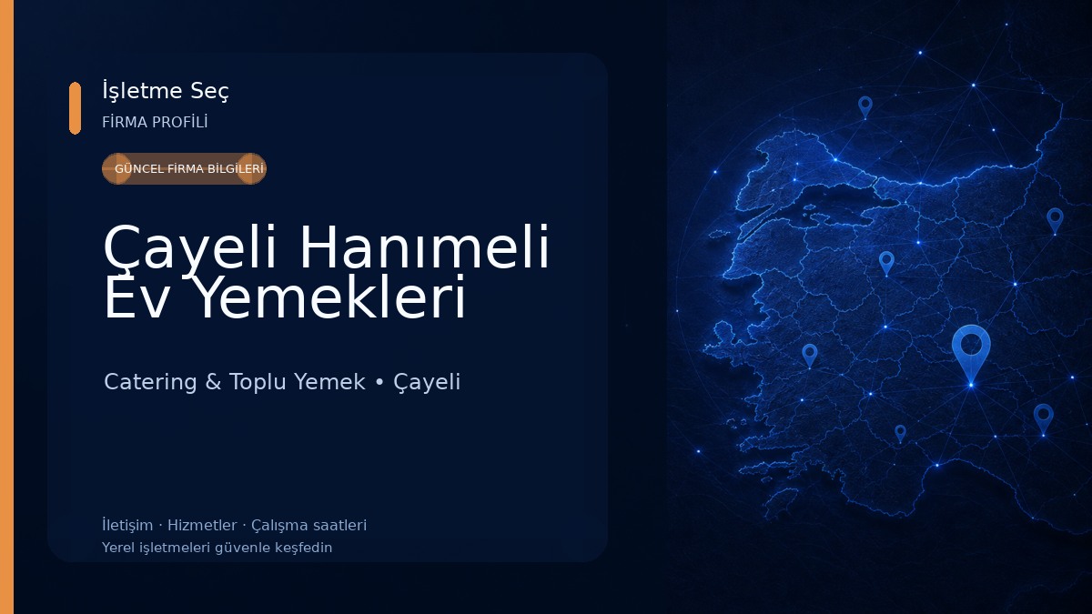 Çayeli Hanımeli Ev Yemekleri Catering & Toplu Yemek