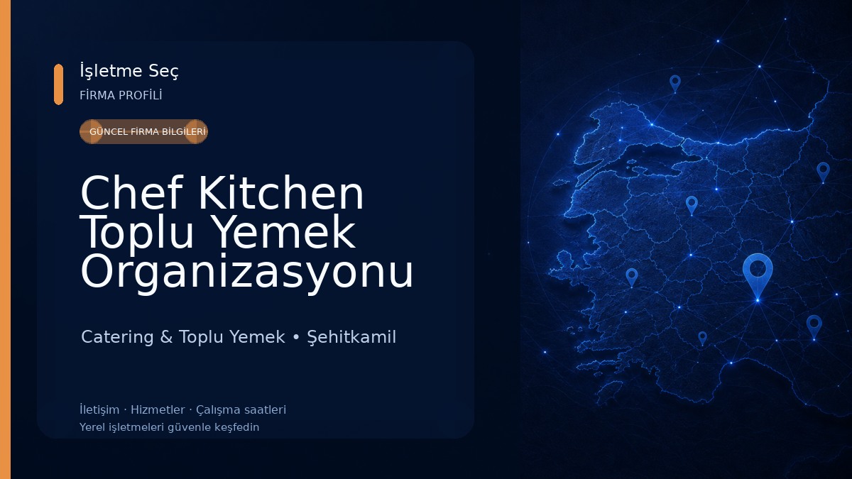 Chef Kitchen Toplu Yemek Organizasyonu