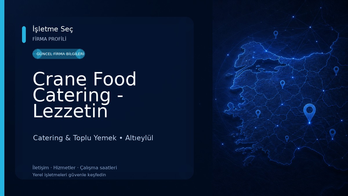 Crane Food Catering - Lezzetin Kanatları 