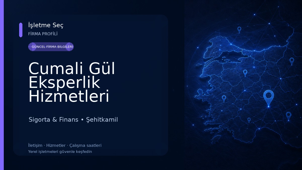Cumali Gül Eksperlik Hizmetleri Sigorta & Finans