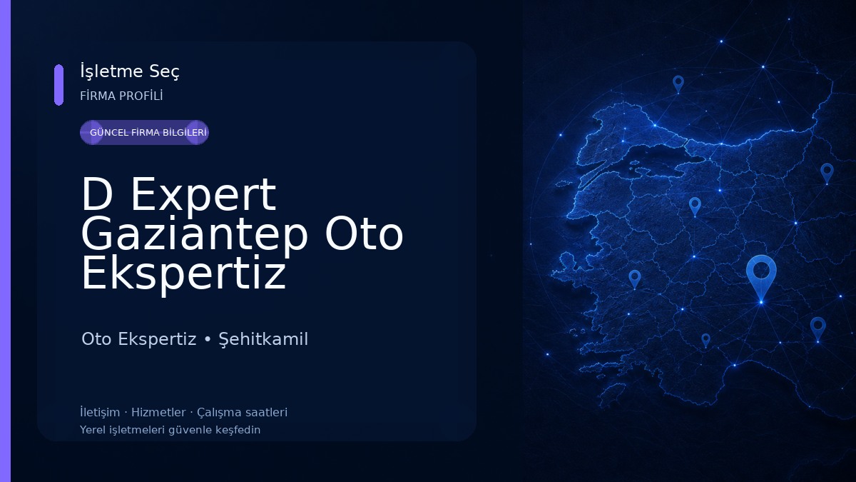 D Expert Gaziantep Oto Ekspertiz Merkezi Oto Ekspertiz