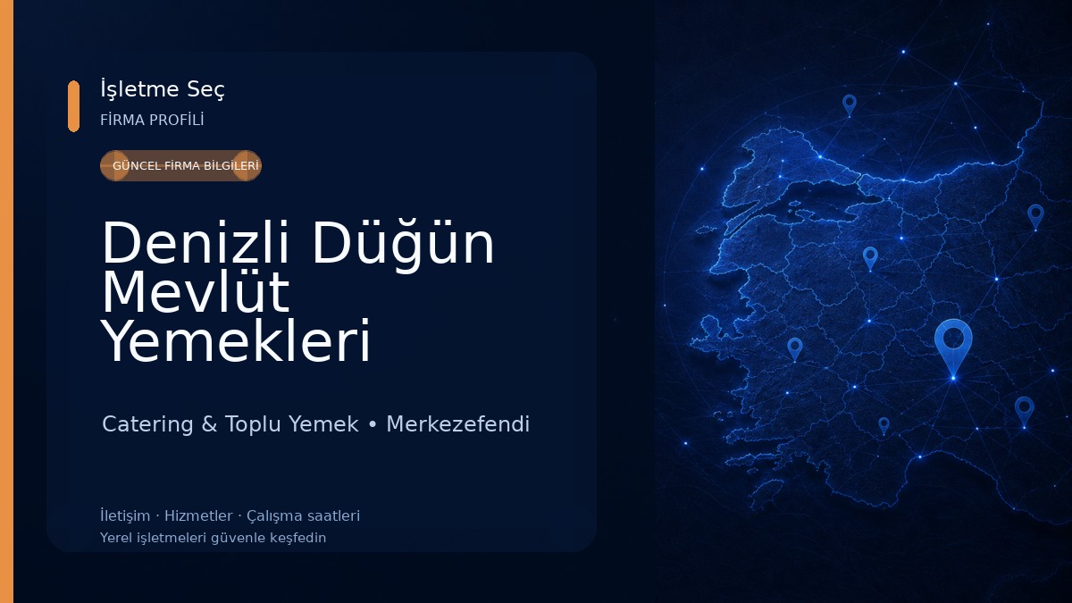 Denizli Düğün Mevlüt Yemekleri Catering & Toplu Yemek