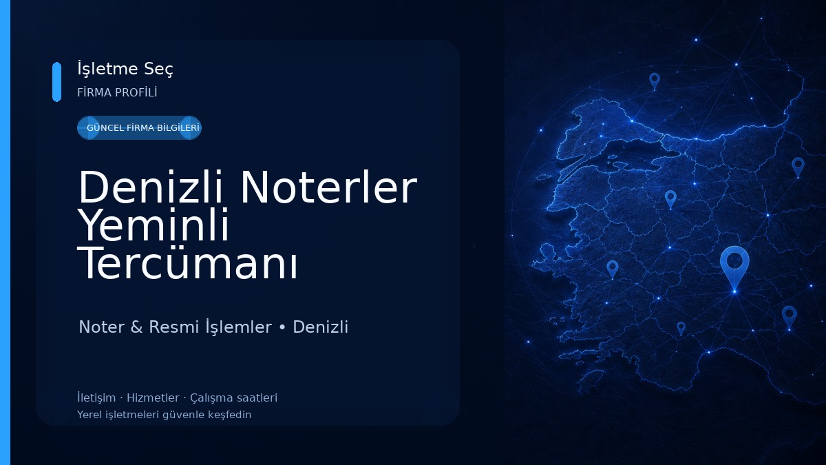 Denizli Noterler Yeminli Tercümanı Davud İBRAHİMOĞLU