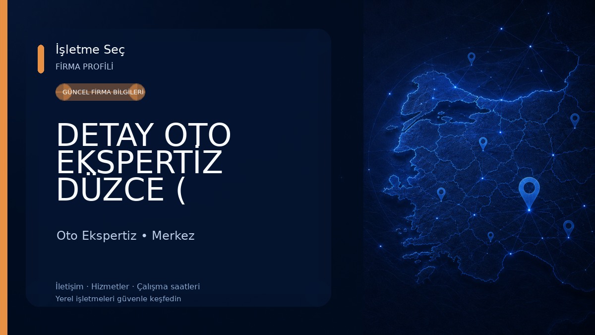 DETAY OTO EKSPERTİZ DÜZCE ( GÜVENİN ADRESİ ) Oto Ekspertiz