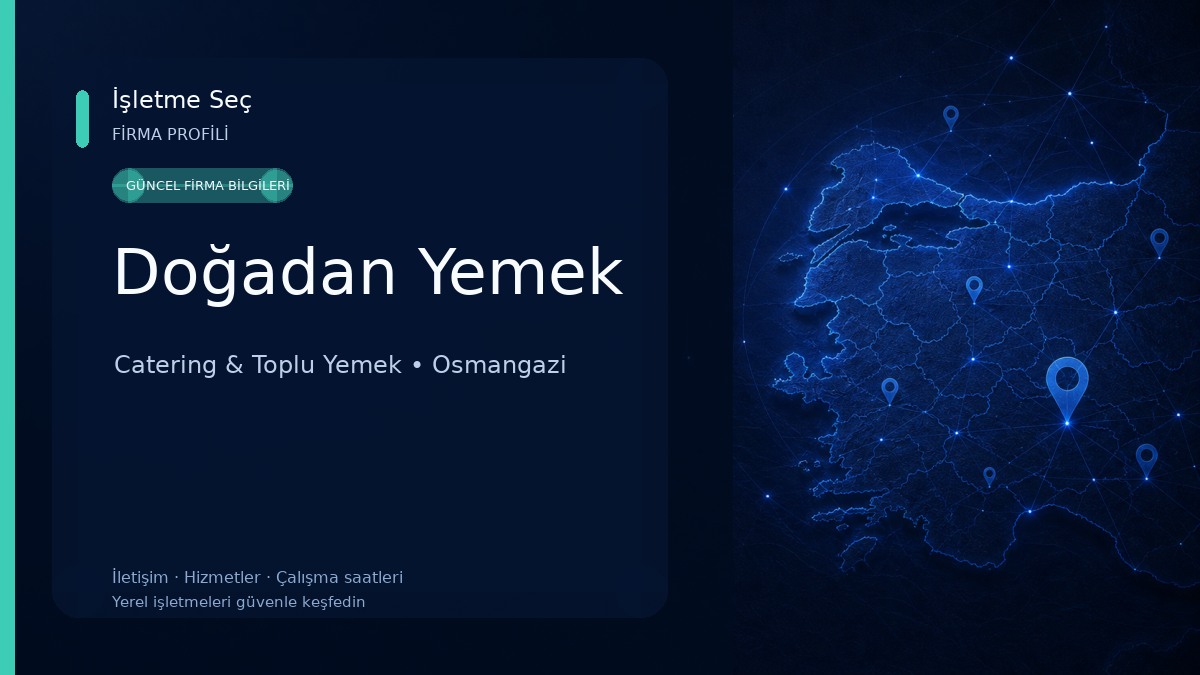 Doğadan Yemek Catering & Toplu Yemek