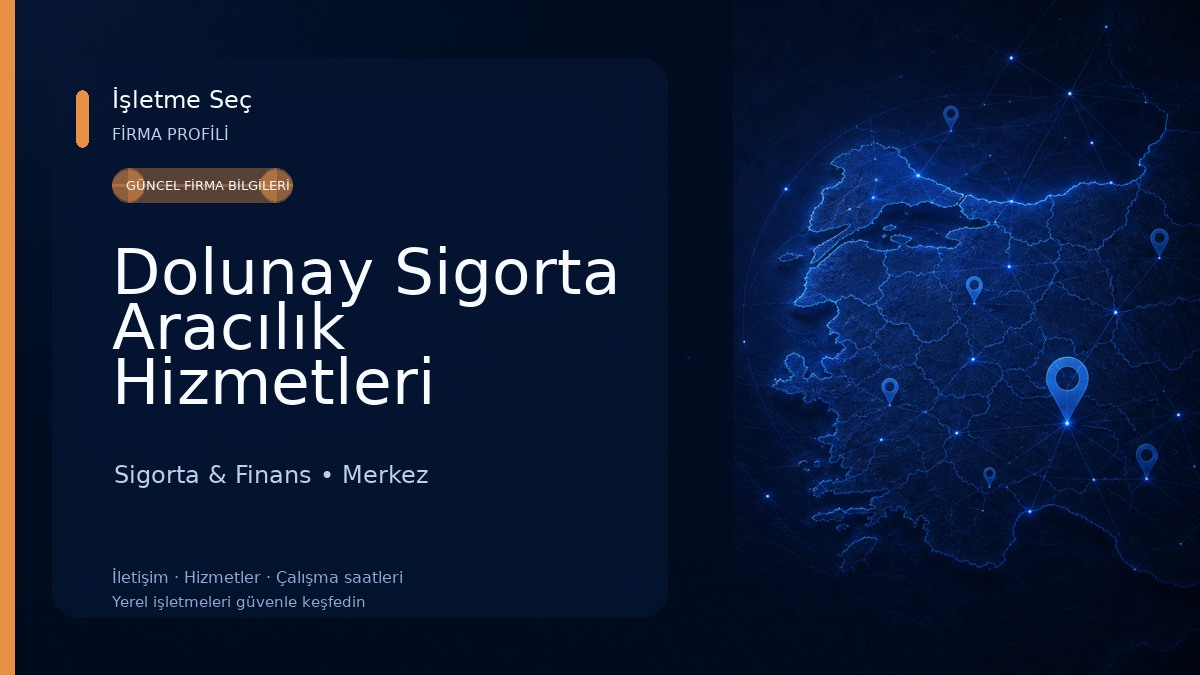 Dolunay Sigorta Aracılık Hizmetleri limited şirketi Sigorta & Finans