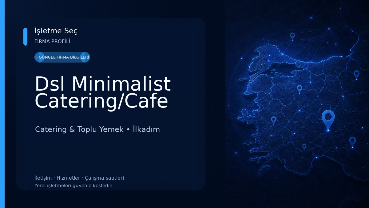 Dsl Minimalist Catering/Cafe