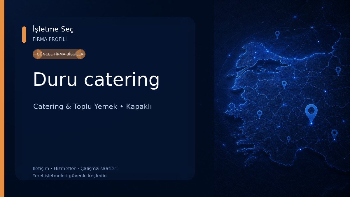Duru catering Catering & Toplu Yemek