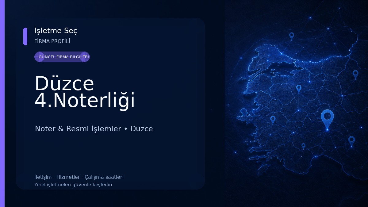 Düzce 4.Noterliği 