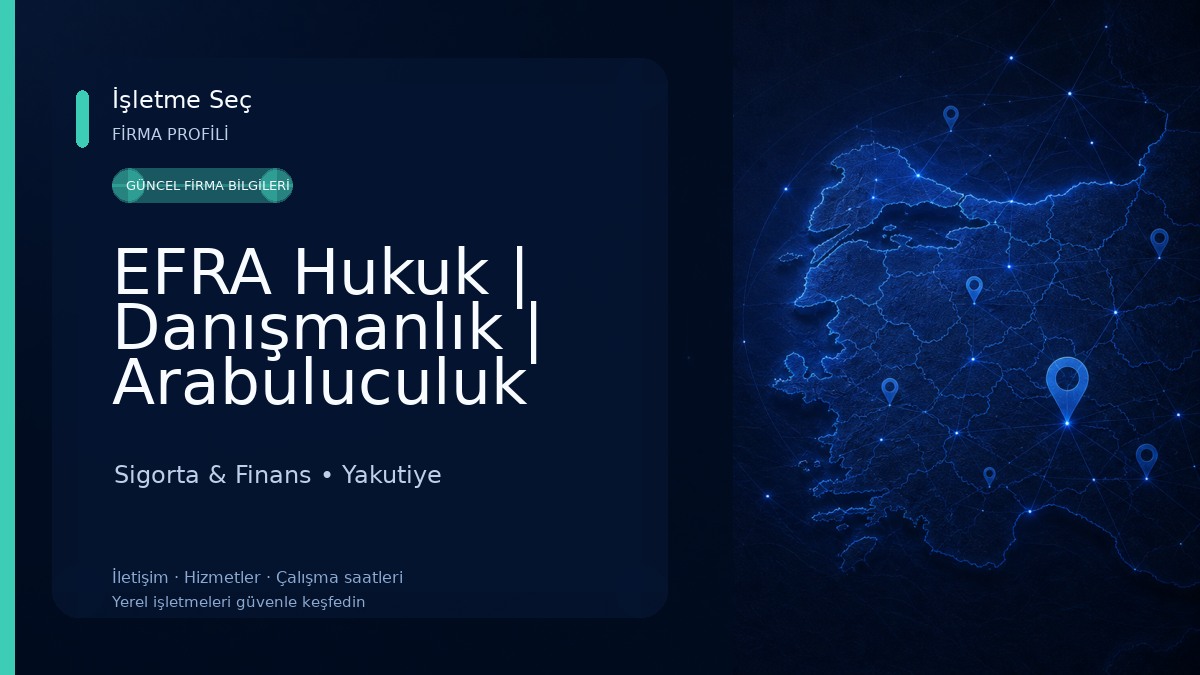 EFRA Hukuk | Danışmanlık | Arabuluculuk 