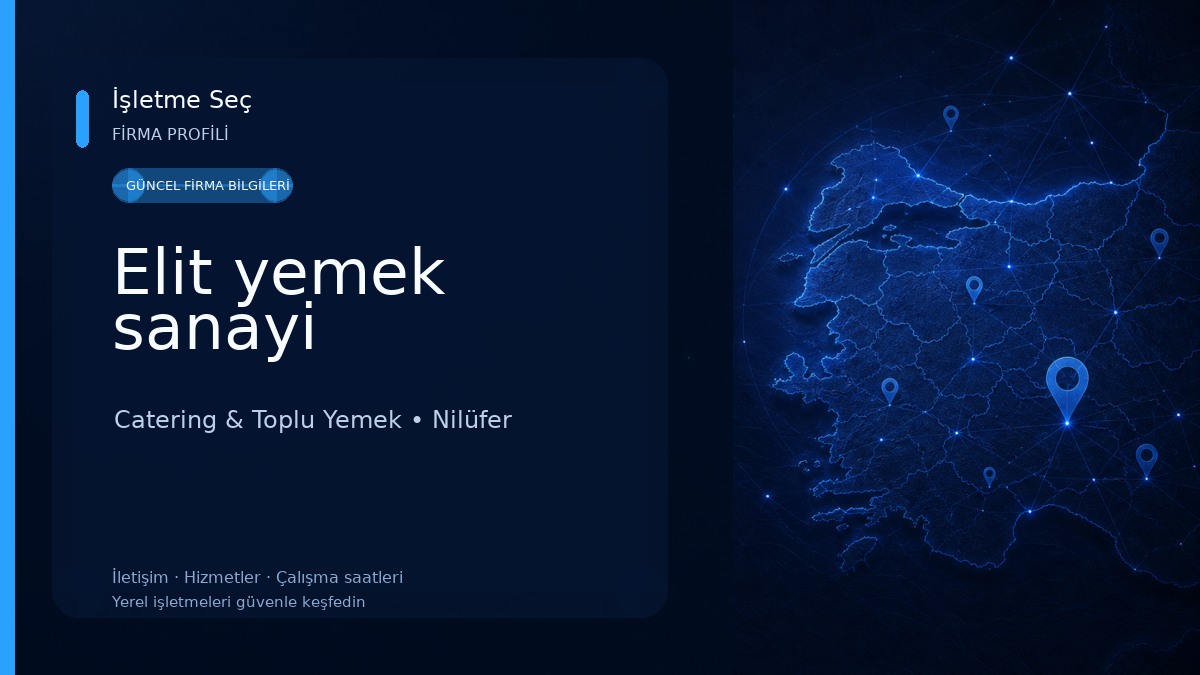 Elit yemek sanayi Catering & Toplu Yemek