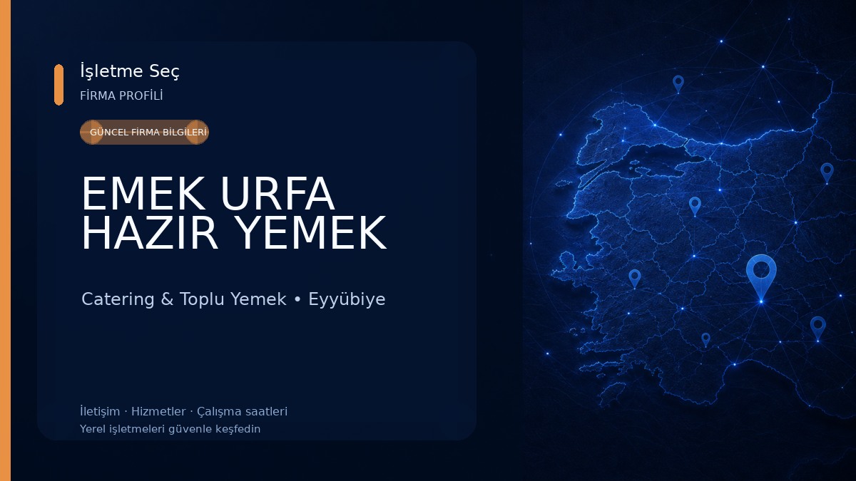 EMEK URFA HAZIR YEMEK Catering & Toplu Yemek