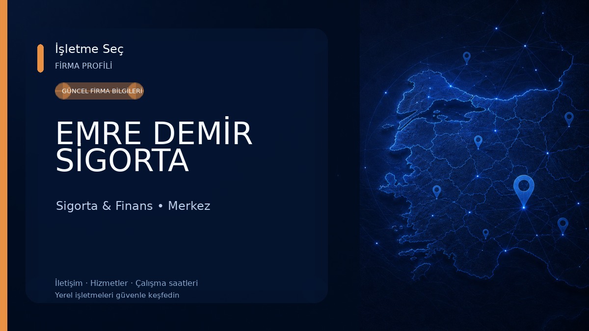 EMRE DEMİR SİGORTA Sigorta & Finans