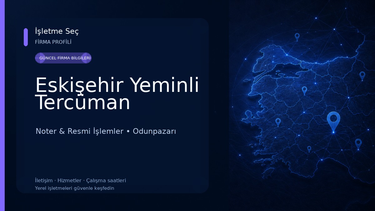 Eskişehir Yeminli Tercüman 