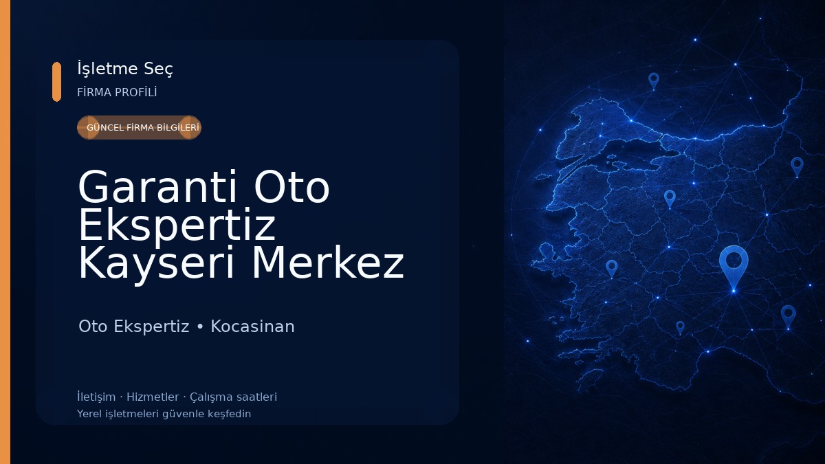 Garanti Oto Ekspertiz Kayseri Merkez Bayi (OTOGAR 10Dk)