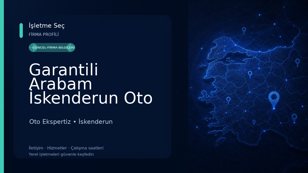 Garantili Arabam İskenderun Oto Ekspertiz Oto Ekspertiz