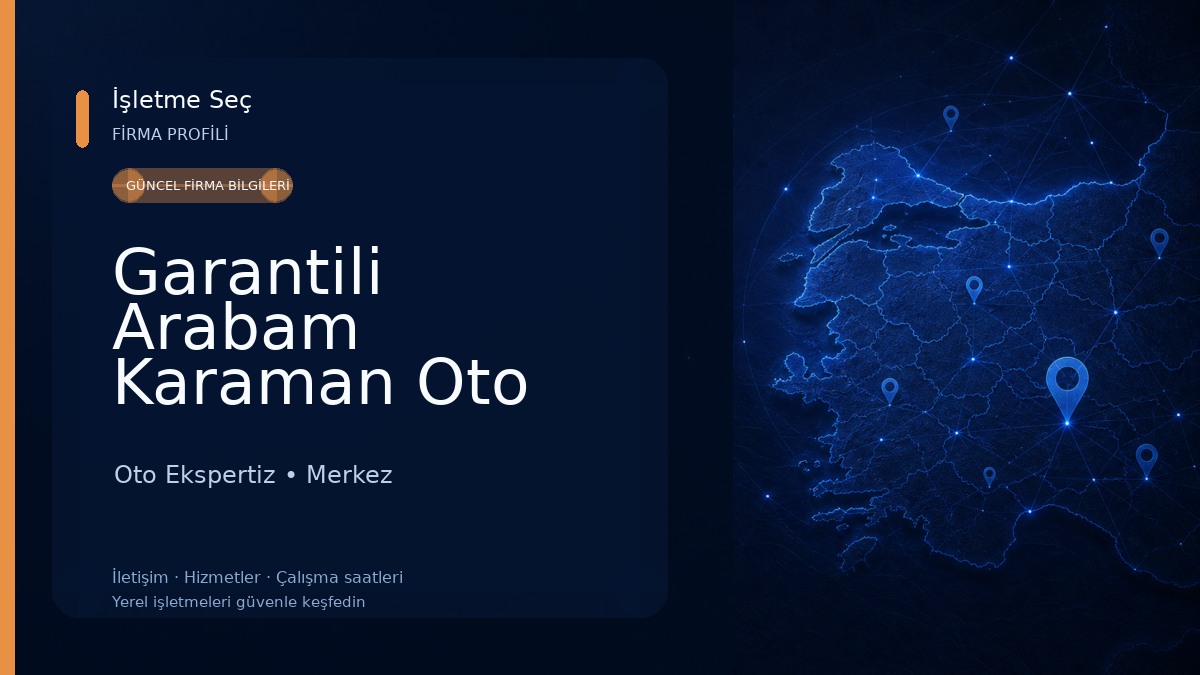 Garantili Arabam Karaman Oto Ekspertiz