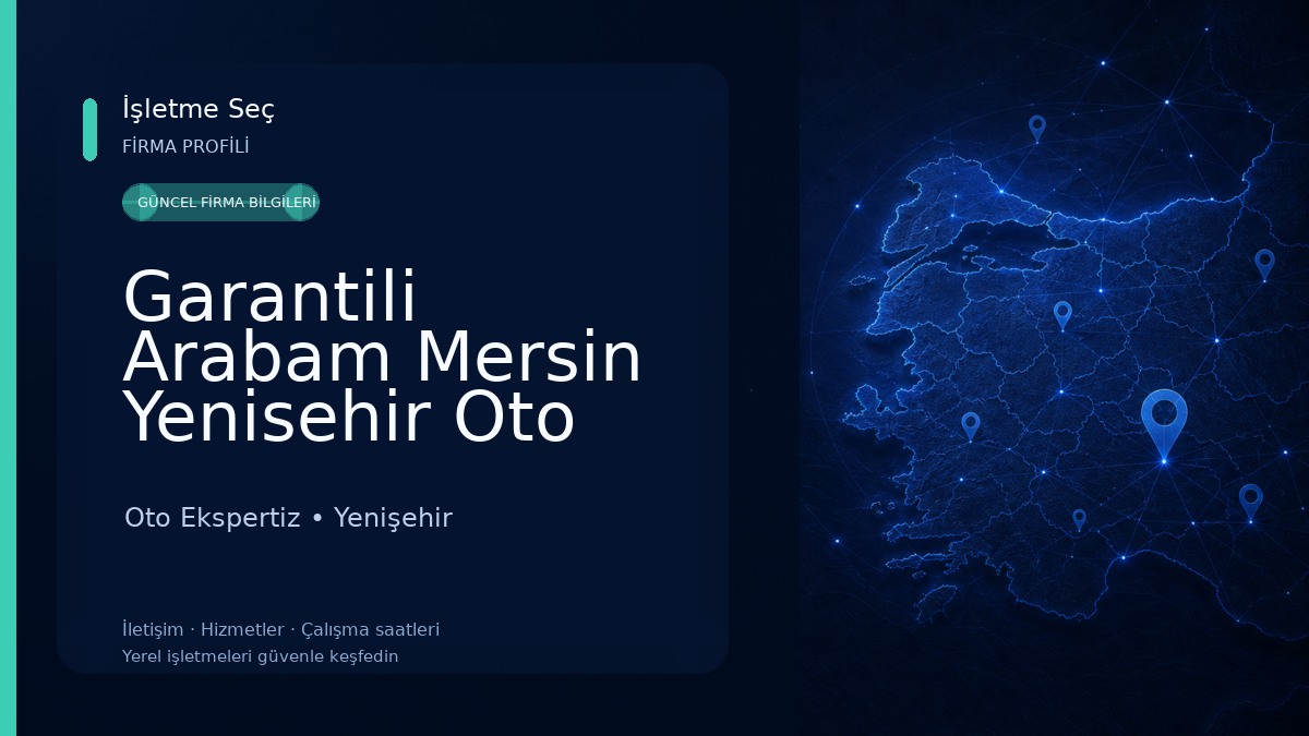 Garantili Arabam Mersin Yenisehir Oto Ekspertiz 