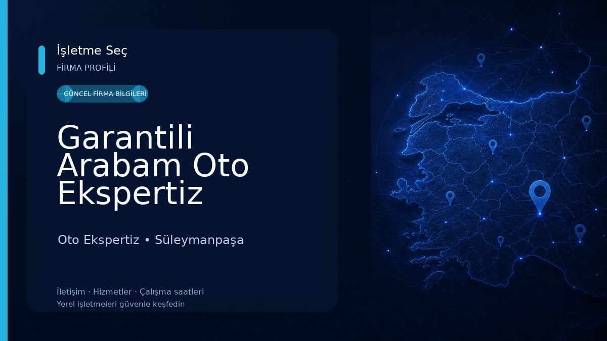 Garantili Arabam Oto Ekspertiz Tekirdağ Süleymanpaşa 