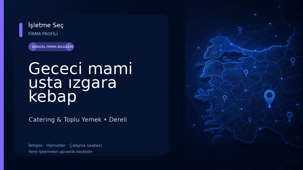 Gececi mami usta ızgara kebap 