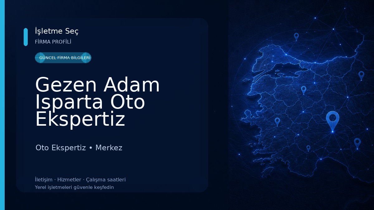 Gezen Adam Isparta Oto Ekspertiz Oto Ekspertiz
