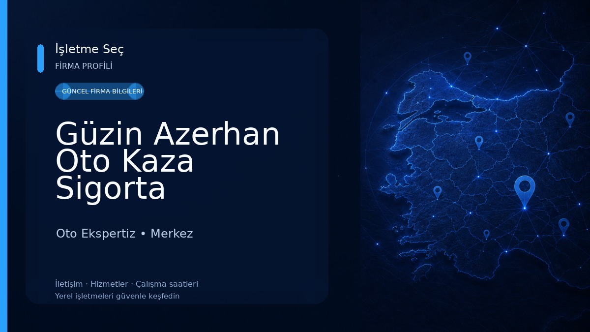 Güzin Azerhan Oto Kaza Sigorta Ekspertiz Hizmetleri Oto Ekspertiz